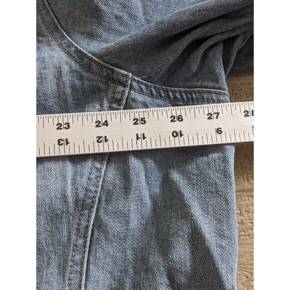 Bit & Bridle for her Denim Button Jacket w Corduroy Size 1X Western Cowgirl - Picture 9 of 12